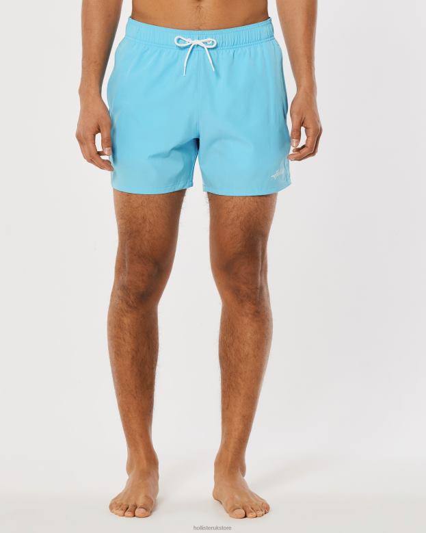 Bottoms Hollister Men Guard Swim Trunks 5\\ 488201126 Turquoise